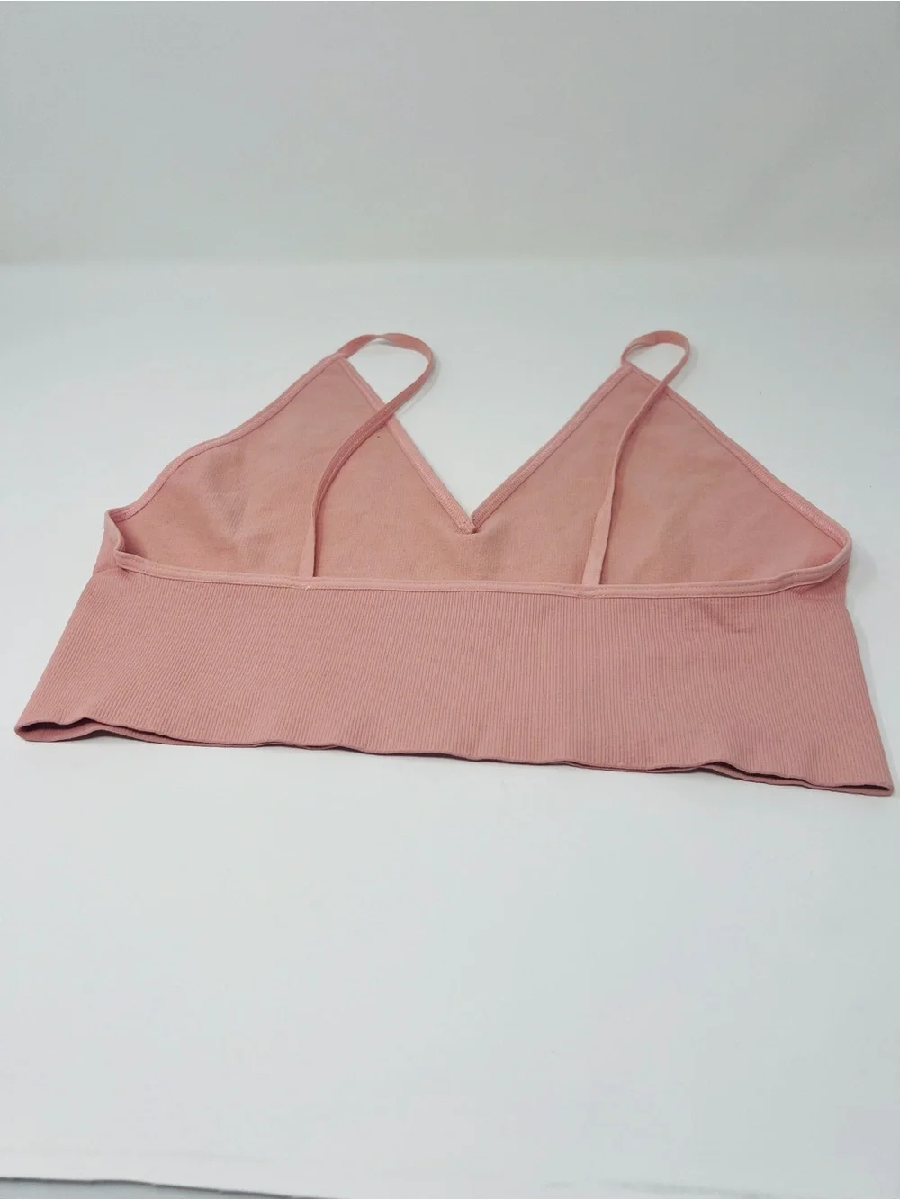 NWOT Free People Ali Low-Back Seamless Bra in Ballet (light pink) Size M/L 8-14